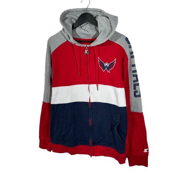 Starter NHL Washington Capitols Full Zip Hoodie - Picture 3 of 7